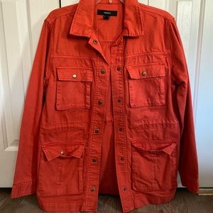 Orange oversize jacket